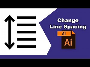 How to change line spacing in Adobe Illustrator