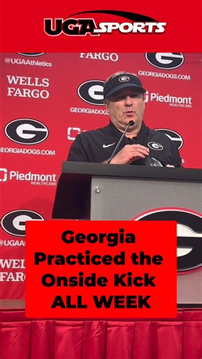 Kirby Smart PREPPED ALL WEEK for that onside kick🤯 #GeorgiaFootball #UGA #UGAFootball #Dawgs #GoDawgs #GeorgiaBulldogs | Georgia Bulldogs