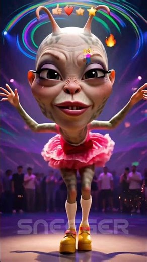 Pretty Filipina aliens dancing and looking cute