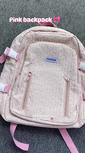 Pink backpack 🩰💖🦩#pinkbackpack #backpack