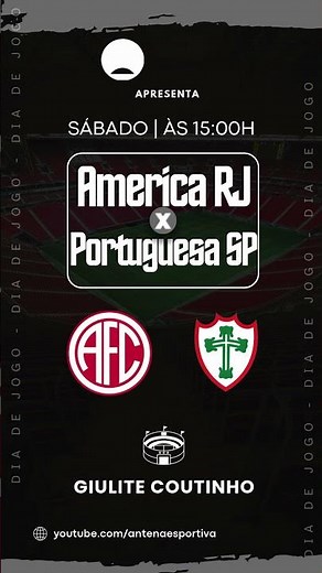 🔴⚽ America x Portuguesa (SP) | Brasileirão Série D 2026 | 1ª rodada |Ao vivo