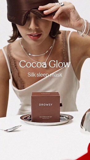 70K views | Cocoa glow has dropped. And so have all the jaws that have seen her. The sleep mask that does it all, now in brown. Get ready to unlock your most indulgent wind-down ritual yet. | Drowsy Sleep Co. | Facebook