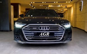 2023款奥迪A8正式登场！大嘴格栅+内饰三连平，气场不输奔驰S级_哔哩哔哩_bilibili