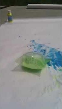 Exploding paint bombs