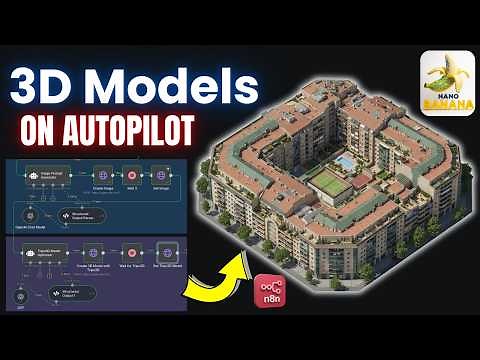 Nano Banana for Architectural & 3D Model Automation (No-Code n8n)