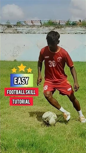 Easy football skill tutorial ⚽🥵❤️#football #skills #soccer #shorts