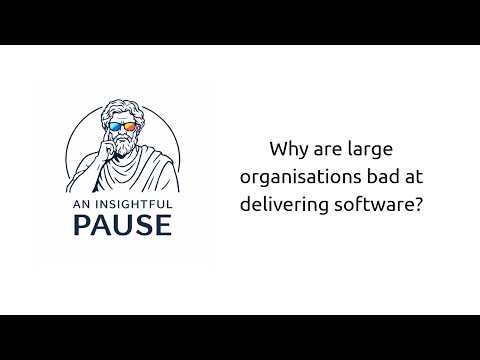 Why are large organisations bad at delivering software?