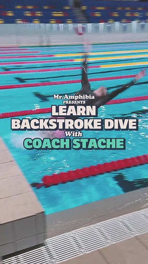 Learn backstroke dive in 5 steps! 👨🏻👍🏼