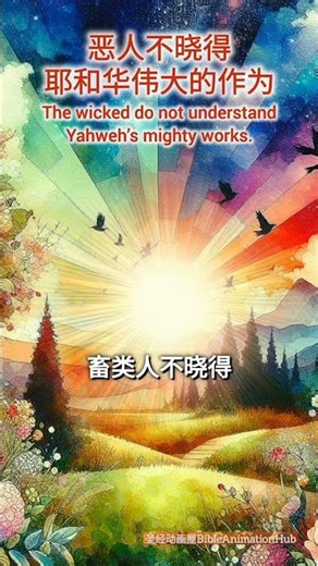 恶人不晓得耶和华伟大的作为