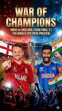 India vs England Semi Final 2 Match Preview 🔥 | T20 World Cup 2026 | IND vs ENG #shorts #ipl #india
