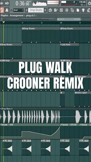 Plug Walk Crooner Remix x Original Plug Walk by Rich the Kid #viral #plugwalk #remix #edm