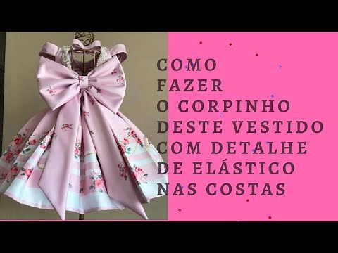 COMO FAZER este MARAVILHOSO VESTIDO com detalhe de ELÁSTICO nas COSTAS. PAP COMPLETO. PARTE 02
