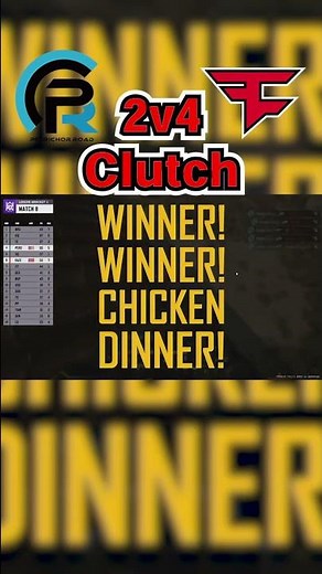 PeRoの 2VS4 スーパークラッチ😱❗❗❓ #Shorts #PGC_USGWIN #PUBG