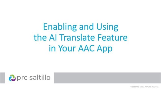 How To | Enable and Use the AI Translate Feature in Your AAC App | Mick Davies