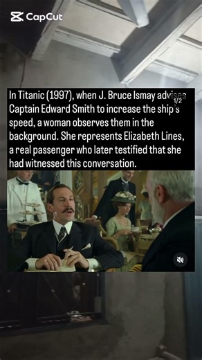 In Titanic (1997), when J. Bruce Ismay advises Captain Edward Smith