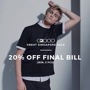 8.2K views · 101 reactions | We’re making the Singapore sale great again! wt+ members enjoy 20% off their final bill (min. 3 pcs), while non-members enjoy 15% off. Shop in stores today! | G2000 Singapore | Facebook
