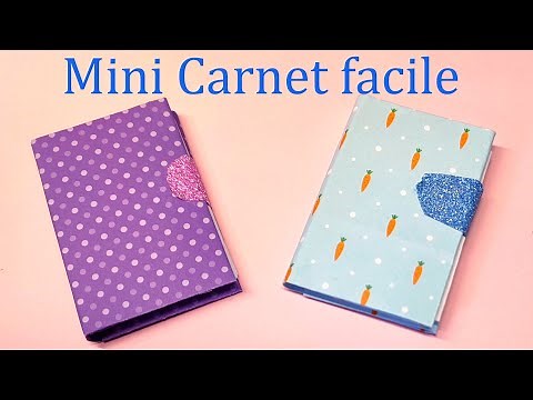 Comment faire un mini carnet en papier, facile