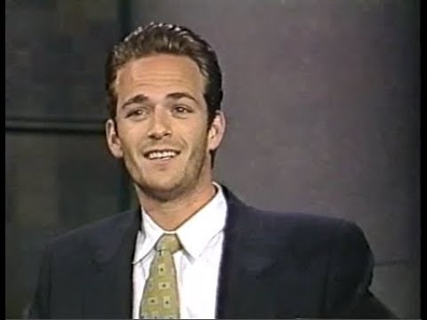 Luke Perry on Letterman, 1992, 1993