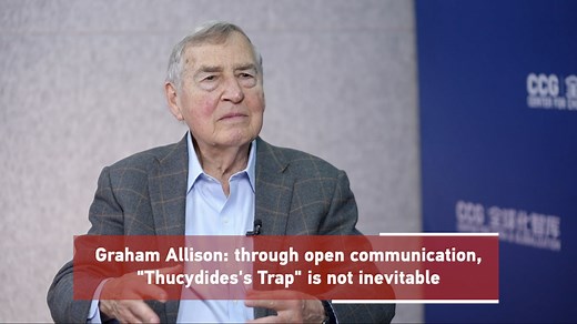 Graham Allison, the political scientist who coined the phrase Thucydides' Trap, believes that the leaders of China and the U.S. laid a significant foundation for bilateral communication during their meeting in San Francisco. As neither China nor the United States wants a war, the two sides should – through candid, private and face-to-face communication – eliminate conflict that could be caused by misunderstanding or miscalculation. | CGTN