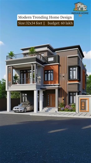 Small Duplex House Design 2026 | 32x34 Modern Home #duplex #housedesign #dreamhome