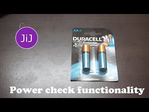 Duracell batteries Power check functionality explained.