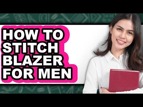 How to Stitch Blazer for Men - Step by Step