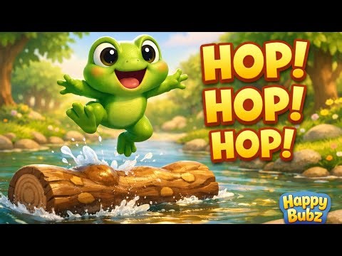 Hop on a Bumpy Log 🐸 | Fun Nature Song for Kids | Happy Bubz | Sing, Smile & Learn Together!
