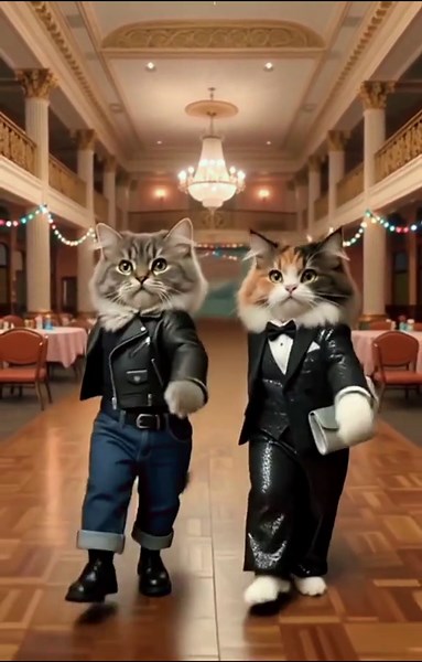 Nobody puts Kitty in a corner! 😼🚫 Dirty Dancing: Cat Edition. 🎬🍿​#DirtyDancing #CatsOfTikTok #PersianCats #80sVibes #MovieNostalgia
