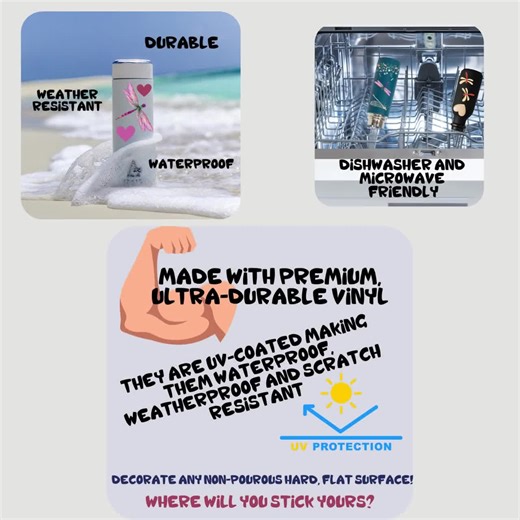 Funny Sarcastic Sticker, "Don't Be A Dick", Glossy Vinyl Decal