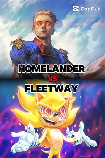 homelander vs fleetway super Sonic #sonicthehedgehog #sonic #theboys #homelander