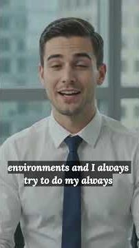 common job interview questions with simple English answers for practice #shorts