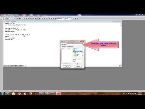How to run VHDL program in Max Plus II by H D Panchal