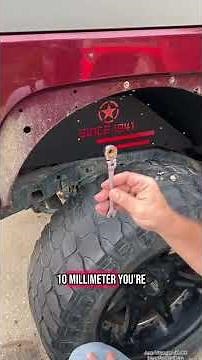 How to install 2007-2018 Jeep Wrangler Jk inner fender liner?#yzona #yzonafender #truckmods