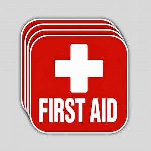 Waterproof First Aid Kit Stickers: Durable Emergency Supply Labels (4 Pcs) - Etsy