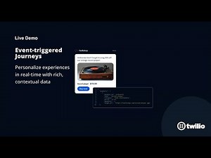 Live Demo - See Event Triggered Customer Journeys | Twilio Segment
