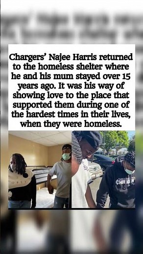 From homeless to NFL star Najee Harris never forgot where he came from #shortfeed #nfl #kindness