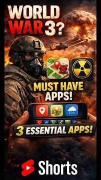 “WW3 Starts? These 3 Apps Can Save You! 😳📱”