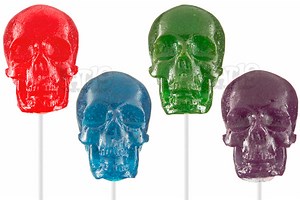Gummy Skull on a Stick: Delicious creepy candy craniums