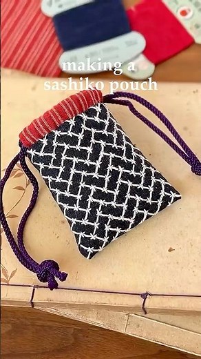 A tiny Sashiko project #sashiko #刺し子 #stitchingismytherapy #stitching #handmade