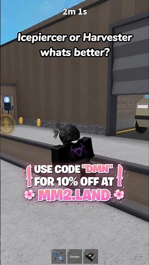 Icepiercer or Harvester, whats better? 😎 #mm2 #roblox