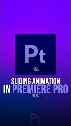 Text/Image Sliding Animation in Premiere Pro Tutorial