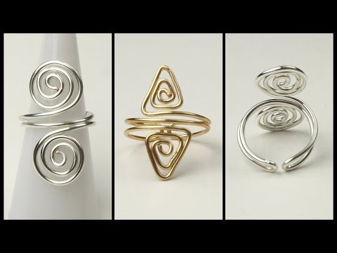 Adjustable Geometric Spiral Wire Ring Tutorial