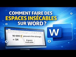 Comment faire des espaces insécables sur Word 📝