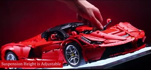 CaDA Master C61505W LaFer Supercar Building Set, 1:8 Scale Sports Car Building Blocks Kit for Adults, Collectible Motorsport MOC Car Toy Gift for Men Teens - 4739 Pcs