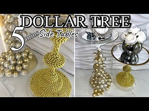OMG! TABLES?!!! 🤯 DOLLAR TREE GLASS TABLES| DIY 5 Minutes HOME GIFT IDEAS!