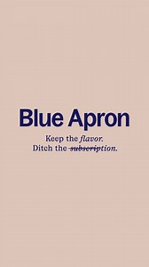 3M views · 22 reactions | Tired of meal kit subscriptions? Introducing the NEW Blue Apron: no commitments, just faster & easier meals! | Blue Apron | Facebook