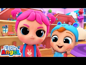 Baby John Messes Princess Jill's Dream Dollhouse | Jill's Playtime | Little Angel Nursery Rhymes