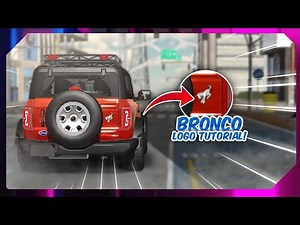 How To Make Logo Ford Bronco Realistic Design Tutorial Car Parking