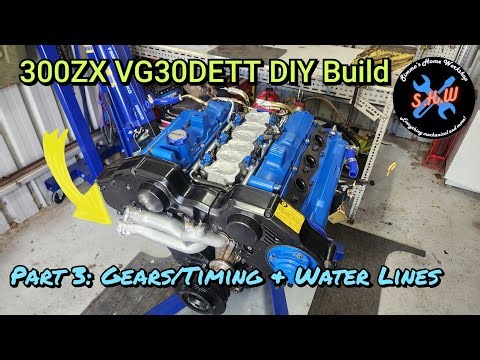 Nissan 300ZX VG30DETT DIY Engine Build | Part 3: Gears, Timing Belt & Water Lines