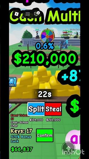 How to play split or steal in Roblox #roblox #rblx #roblox #gaming #splitorsteal #money
